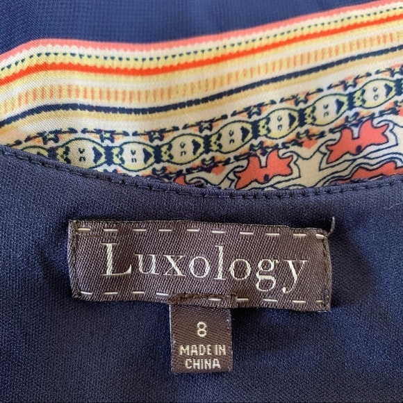 Luxology Maxi Summer Bohemian Patchwork Dress Sz.8 - Picture 12 of 13